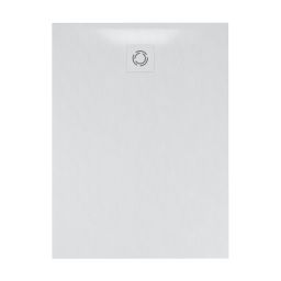 Schedline Magnific White Stone brodzik prostokątny z maskownicą 100x80 cm biały 3SP.M1K-80100/B/ST-M9/B/ST