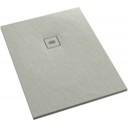 Schedline Protos Cement Stone brodzik prostokątny z maskownicą 100x80 cm cement 3SP.P1P-80100/CT/ST-M1/CT/ST