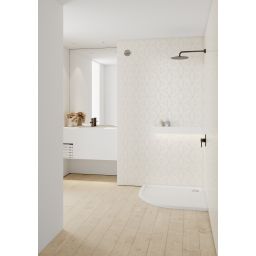 Schedline Sharper brodzik 80x80 cm półokrągły biały 3S.S1O-8080