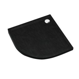 Schedline Sharper Black Stone brodzik 80x80 cm półokrągły czarny 3S.S1O-8080/C/ST