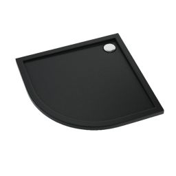 Schedline Sharper Black Mat brodzik półokrągły 90x90 cm czarny 3S.S1O-9090/C/MG