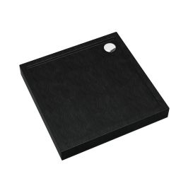 Schedline Cameron Black Stone brodzik 80x80 cm kwadratowy czarny 3ST.C1K-8080/C/ST
