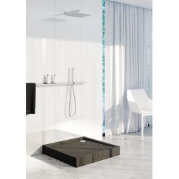 Schedline Cameron Black Stone brodzik 90x90 cm kwadratowy czarny 3ST.C1K-9090/C/ST