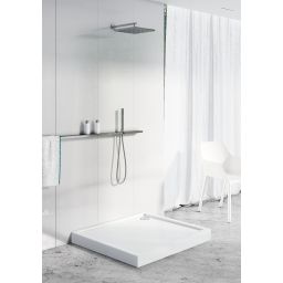 Schedline Cameron Smooth White brodzik 90x90 cm półokrągły biały 3ST.C1O-9090