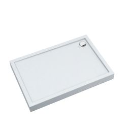 Schedline Cameron Smooth White brodzik 120x80 cm prostokątny biały 3ST.C1P-80120