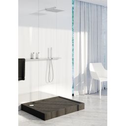 Schedline Cameron Black Stone brodzik 120x90 cm prostokątny czarny 3ST.C1P-90120/C/ST