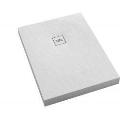 Schedline Nonlimits White Stone brodzik 100x80 cm prostokątny biały kamień 3ST.N1P-80100/B/ST-M1/B/ST