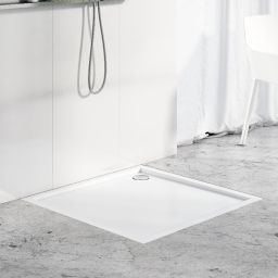 Schedline Estima brodzik kwadratowy 80x80 cm kompozyt Stonicryl biały 3SP.E2K-8080