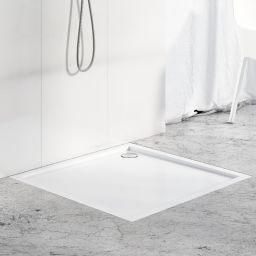 Schedline Estima brodzik kwadratowy 90x90 cm kompozyt Stonicryl biały 3SP.E2K-9090