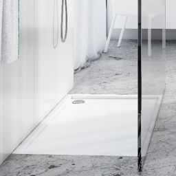 Schedline Estima brodzik prostokątny 90x70 cm kompozyt Stonicryl biały 3SP.E2P-7090