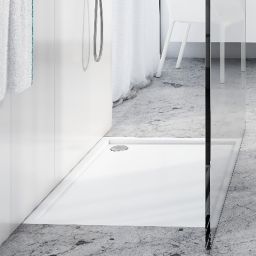 Schedline Estima brodzik prostokątny 100x70 cm kompozyt Stonicryl biały 3SP.E2P-70100
