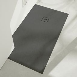 Schedline Protos Grey Stone brodzik 90x90 cm półokrągły szary kamień 3SP.P1O-9090/S/ST-M1/S/ST