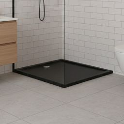 Schedline Sharper Black Mat brodzik kwadratowy 90x90 cm czarny 3S.S2K-9090/C/MG