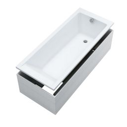 Schedline Milos Set wanna prostokątna 140x70 cm biały 3WSP.MS1P-14070