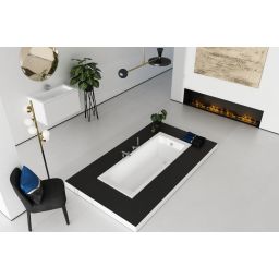 Schedline Milos Set wanna z nośnikiem 160x70 cm biały 3WSP.MS1P-16070