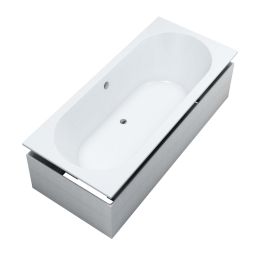 Schedline Celicia White Mat SET wanna z nośnikiem 170x75 cm biała 3WST.CS1P-17075/B/MG