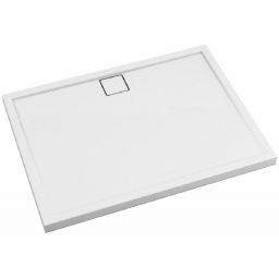 Schedpol Omega brodzik 140x80 cm prostokątny Stonicryl biały gładki 3.0454