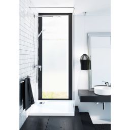 Schedpol Corrina brodzik 90x90 cm półokrągły Stonicryl biały 3.064