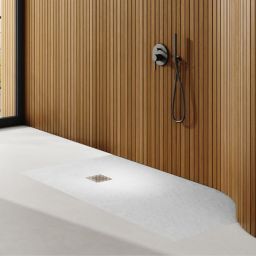 Schedpol Kalait White Stone brodzik kwadratowy 100x100 cm biały 3.3102/B/ST-M2