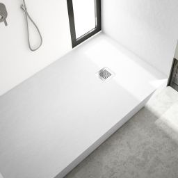 Schedpol New Horizons White Stone brodzik 120x100 cm prostokątny biały 3.3325/B/ST-M2