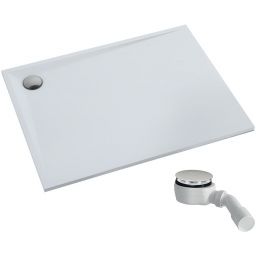 Schedpol Etrusco brodzik 80x90 cm prostokątny Stonicryl biały 3.472