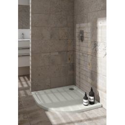 Schedpol Caspar New Cement Stone brodzik 80x80 cm półokrągły cement 3.2333/CT/ST