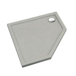 Schedpol Caspar New Cement Stone brodzik 80x80 cm pięciokątny cement 3.2397/CT/ST