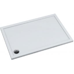 Schedpol Corrina New brodzik 120x100 cm prostokątny kompozyt Stonicryl biały 3.4355