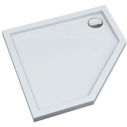 Schedpol Corrina New brodzik pięciokątny 80x80 cm biały 912072