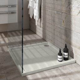 Schedpol Caspar New Cement Stone brodzik 90 cm kwadratowy cement 3.2331/CT/ST