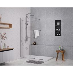 Sea-Horse Creative ścianka prysznicowa walk-in 140 cm chrom połysk/szkło przezroczyste BK258T14