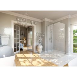 Sea-Horse Creative kabina prysznicowa 90x80 cm prostokątna chrom połysk/szkło przezroczyste BKP248T08/09L