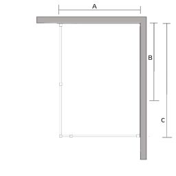 Sea-Horse Creative kabina prysznicowa walk-in 140x90 cm prostokątna czarny mat/szkło przezroczyste BKP257T09/14K