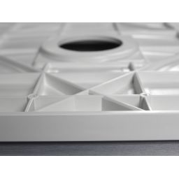 Sea-Horse neoSTONE brodzik 80x80 cm kwadratowy z maskownicą czarny SMC12K