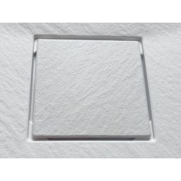 Sea-Horse neoSTONE brodzik 90x90 cm kwadratowy z maskownicą biały SMC13