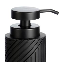 Sepio Nairobi Black dozownik do mydła 200 ml stojący czarny mat 10DOZNAIROBLA