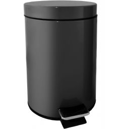 Sepio kosz na śmieci 3 l stalowy czarny satynowy 10KOSZ3LCZARN