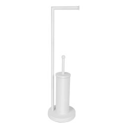 Sepio stojak na papier toaletowy ze szczotką WC biały mat 10STOLAZ104WH
