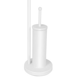 Sepio stojak na papier toaletowy ze szczotką WC biały mat 10STOLAZ104WH