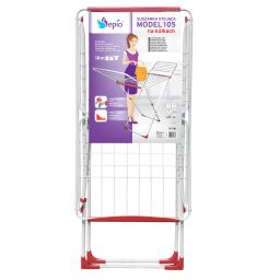 Sepio suszarka na pranie Model 105 stojąca biało-czerwona 10SUSSTOMO105