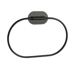 Sepio Loft Black wieszak na ręcznik owalny czarny 10UCHRECLOFBL