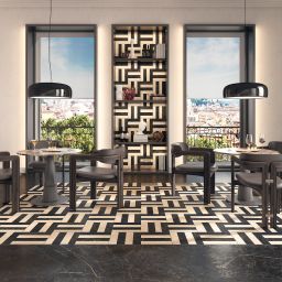 Sichenia Prestige płytka podłogowa 120x60 cm biała-czarna-szara-mix kolorów