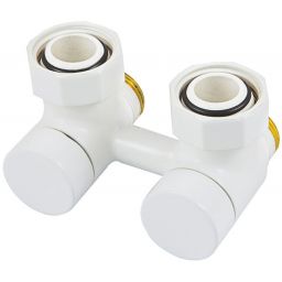 Schlosser Exclusive zawór kątowy biały 601000001