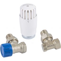 Schlosser Standard zestaw termostatyczny kątowy 1/2GZx1/2GW nikiel 602200001