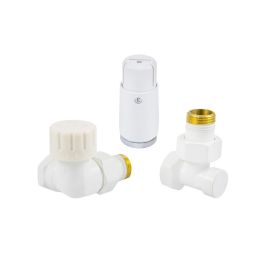 Schlosser Standard zestaw termostatyczny osiowy prawy biały 602200066