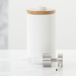 Sealskin Grace dozownik do mydła 350 ml stojący biały/bambus 361910210