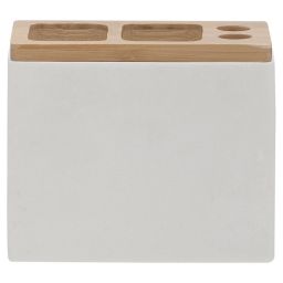 Sealskin Grace kubek na szczoteczki biały/bambus 361910310