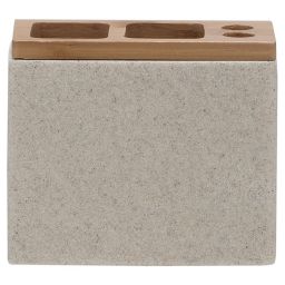 Sealskin Grace kubek na szczoteczki piaskowy/bambus 361910365