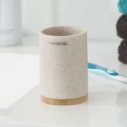 Sealskin Grace kubek do mycia zębów piaskowy/bambus 361910465
