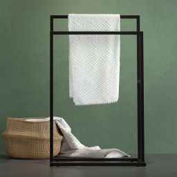 Sealskin Carre wieszak na ręczniki stojący czarny 396130746